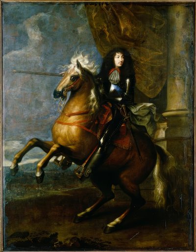 Luigi XIV di Francia, ritratto equestre / Charles Le Brun da Charles Le Brun